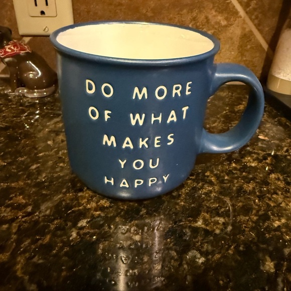 Inspiring Sweet Water Decor Blue Ceramic Mug - Picture 1 of 4
